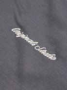 Men's Norrebro Emb Sweat Crew-Asphalt-Logo View