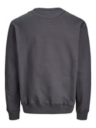 Men's Norrebro Emb Sweat Crew-Asphalt-Back View
