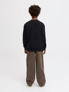 Jack Jones Youths Point Badge Junior Black Sweatshirt Black detail view