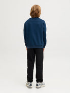 Jack Jones Youths Point Badge Junior Titan Sweatshirt titan detail view