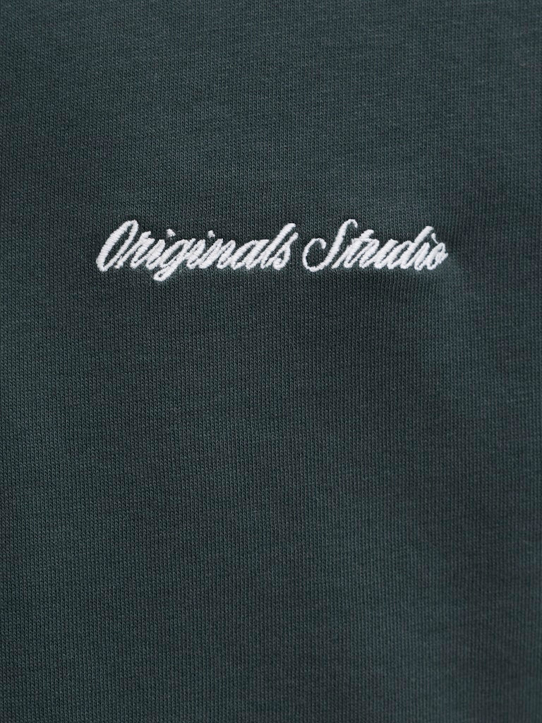 Men's Norrebro Emb Sweat High Neck-Forest River-Writing View