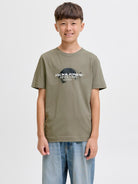 Condor Short Sleeve Tee Junior-Vetiver-Front View