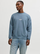 JACK & JONES Soho Sweatshirt-Blue Mirage Blue Mirage front view