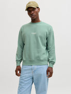 JACK & JONES Soho Sweatshirt-Mineral Blue MINERAL BLUE front view
