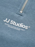 JACK & JONES Soho Quarter Zip Sweatshirt-Blue Mirage Blue Mirage alternate view