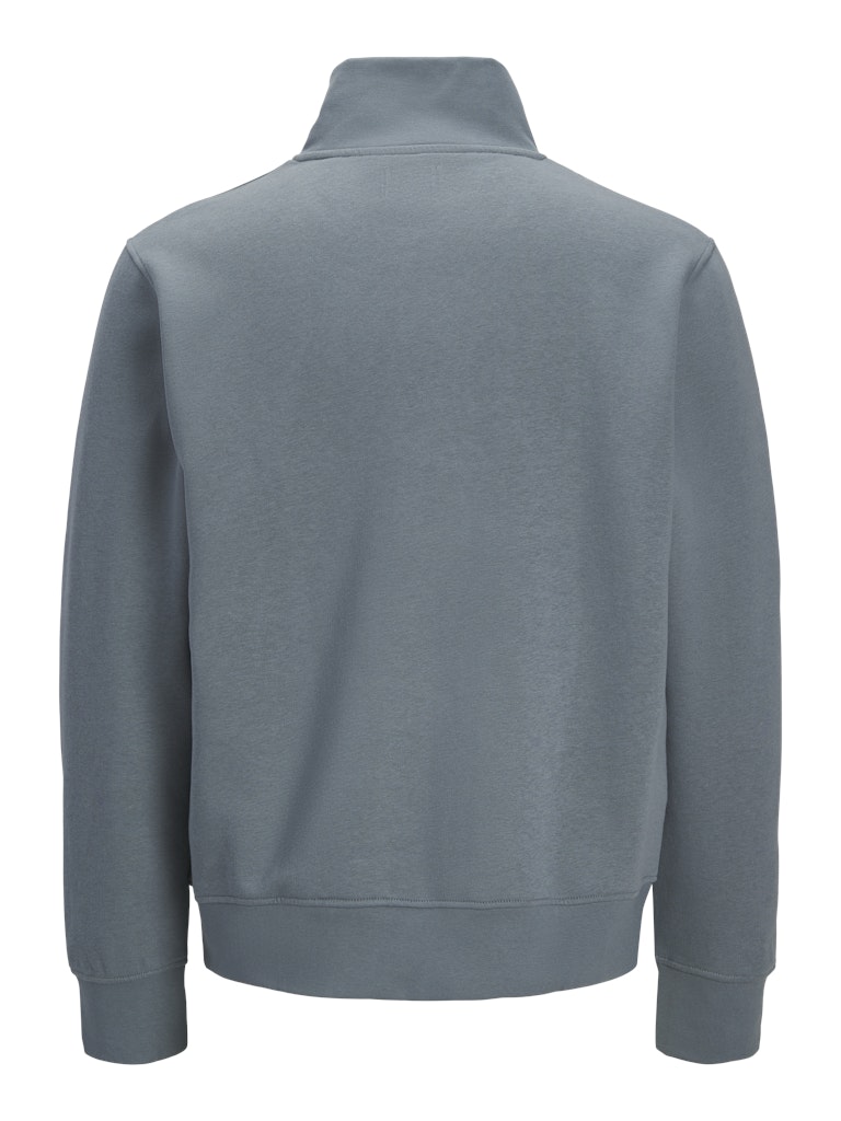 Jack Jones Youths Soho Junior Quarter Zip Sweatshirt-Blue Mirage Blue Mirage model front view