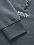 Jack Jones Youths Soho Junior Quarter Zip Sweatshirt-Blue Mirage Blue Mirage detail view