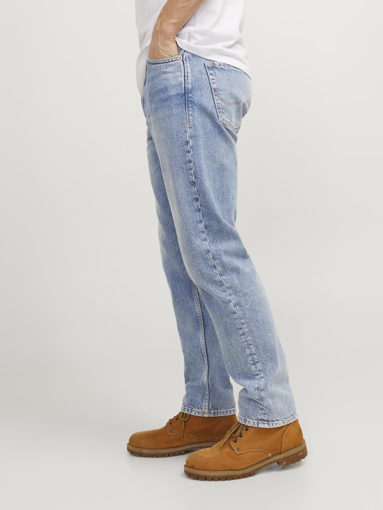 JACK & JONES Chris 920 Blue Denim Loose Fit Jeans BLUE DENIM flat front view