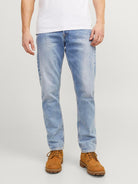 JACK & JONES Chris 920 Blue Denim Loose Fit Jeans BLUE DENIM front view