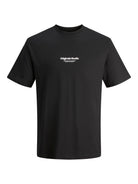 JACK JONES ORIGINALS Vesterbro Tee Short Sleeve Crew Neck-Black Black side view