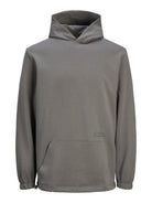 JACK JONES CORE Altitude Sweat Hood-Gargoyle Gargoyle back view