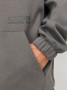 JACK JONES CORE Altitude Sweat Hood-Gargoyle Gargoyle detail view