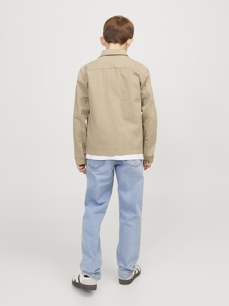 Boy's Eon Overshirt Long Sleeve Junior-Crockery-Model Back View