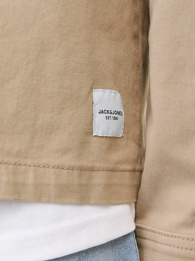 Boy's Eon Overshirt Long Sleeve Junior-Crockery-Tab Logo View
