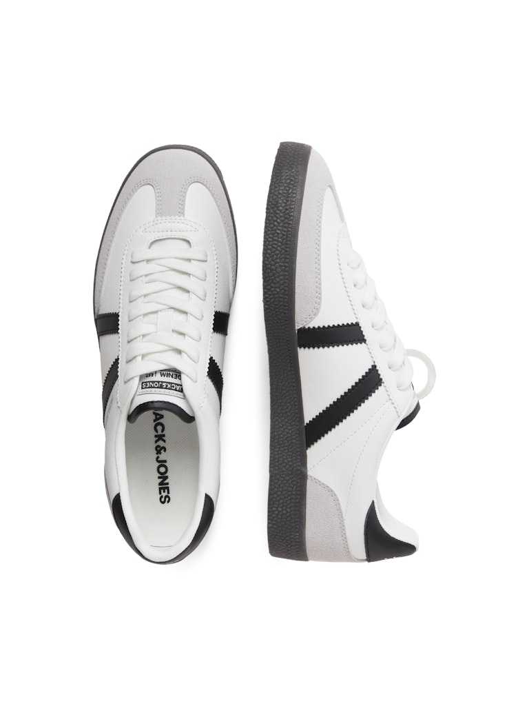 JACK & JONES Mambo Special Bright White Anthracite Trainers Bright White model front view
