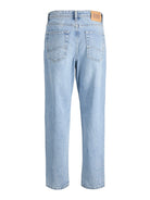 Jack Jones Youths Chris Junior 855 Relaxed Fit Blue Jeans BLUE flat front view