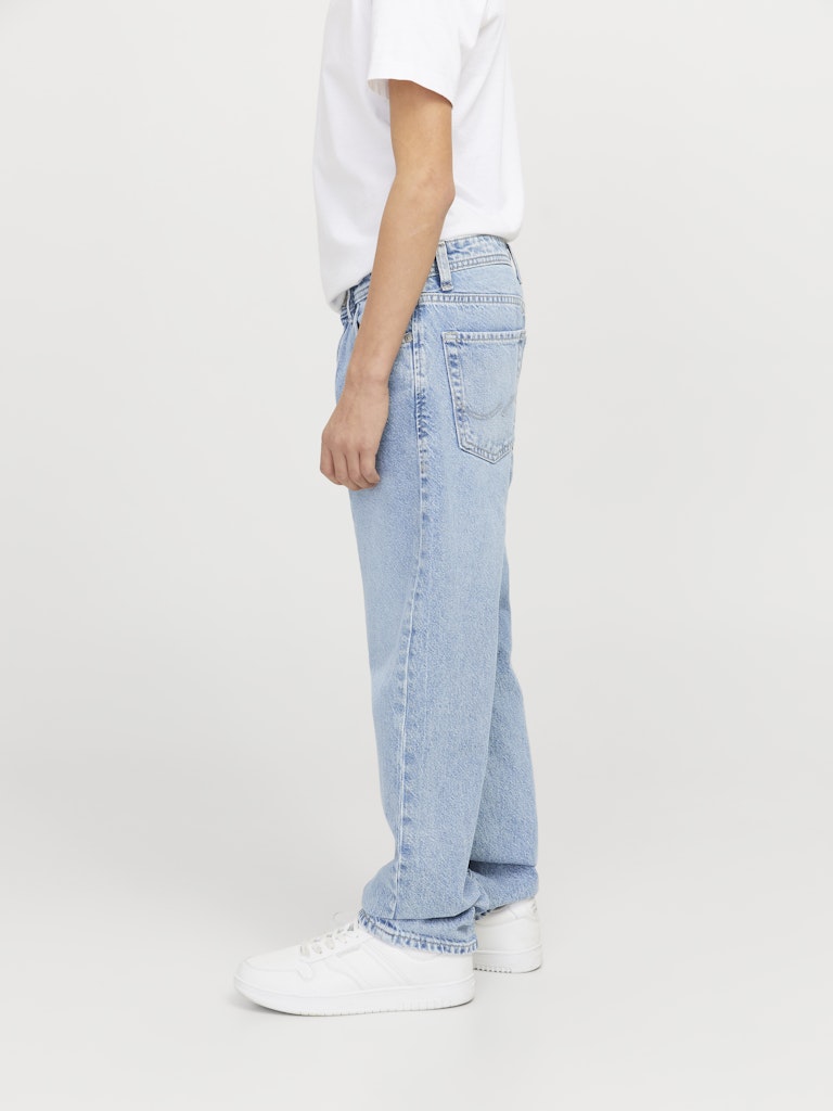 Boy wearing Chris Junior Boys 855 Relaxed Fit Blue Jeans