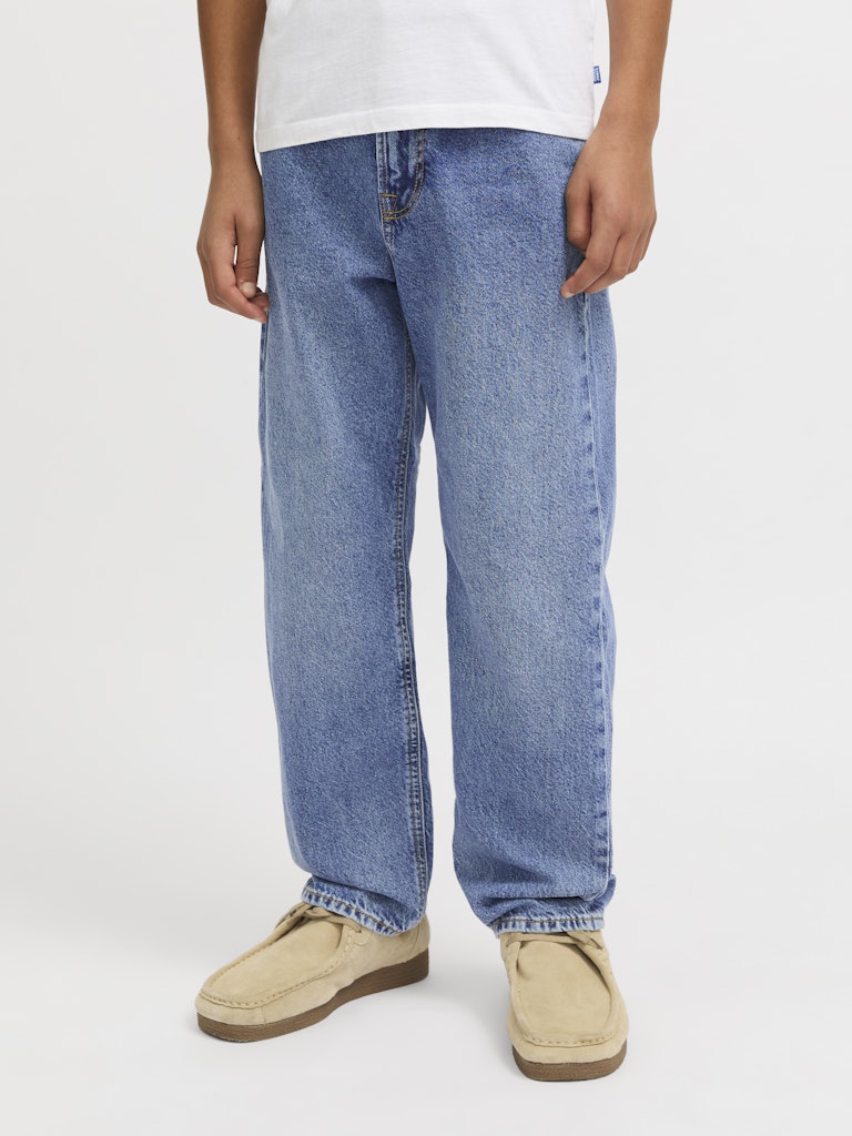 Jack Jones Youths Chris Junior 854 Relaxed Fit Blue Jeans BLUE front view
