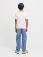 Jack Jones Youths Chris Junior 854 Relaxed Fit Blue Jeans BLUE side view