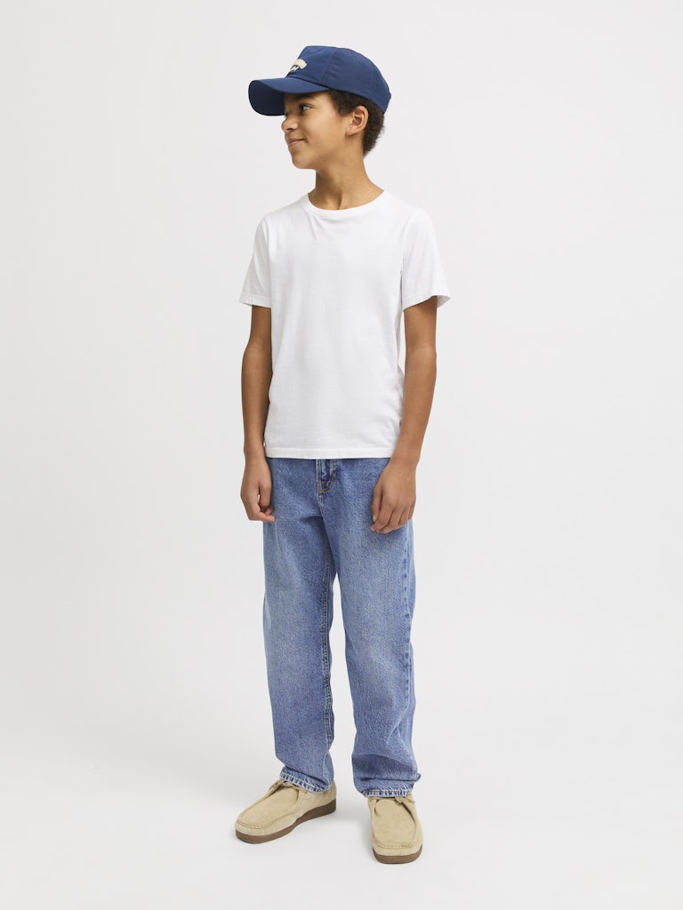Chris Junior 854 Relaxed Fit Blue Jeans-Full model view