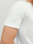 JACK & JONES Organic Basic Tee Short Sleeve O-Neck-White White back view