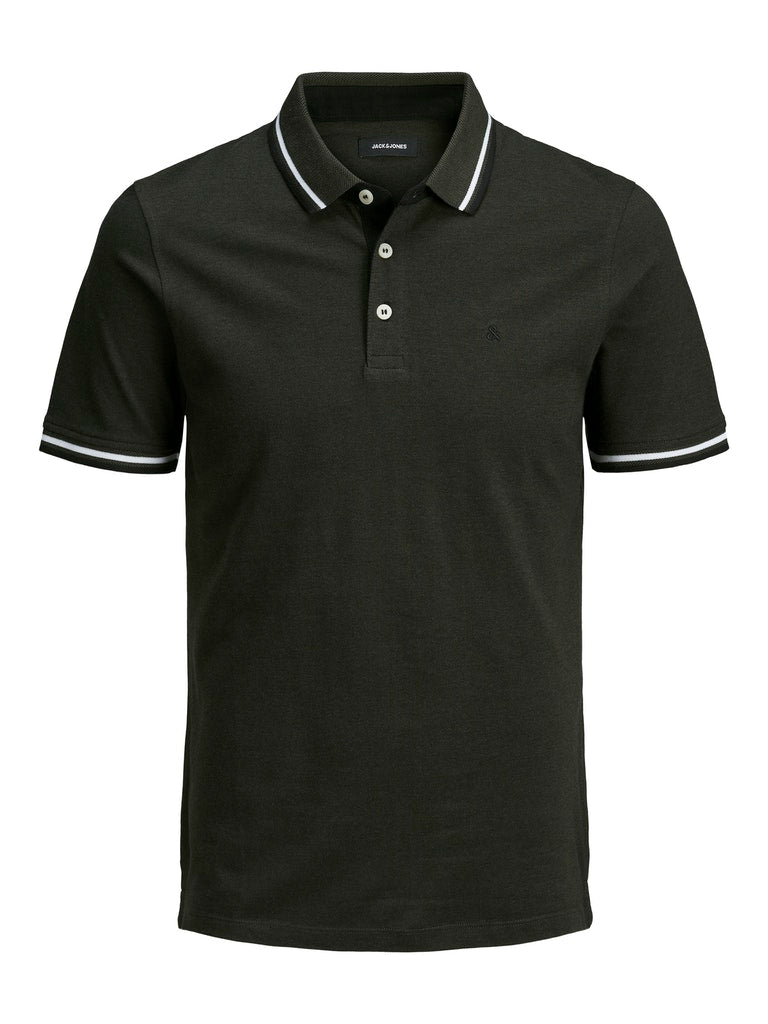 Men's Forst Green Paulos Polo Short Sleeve-Front View