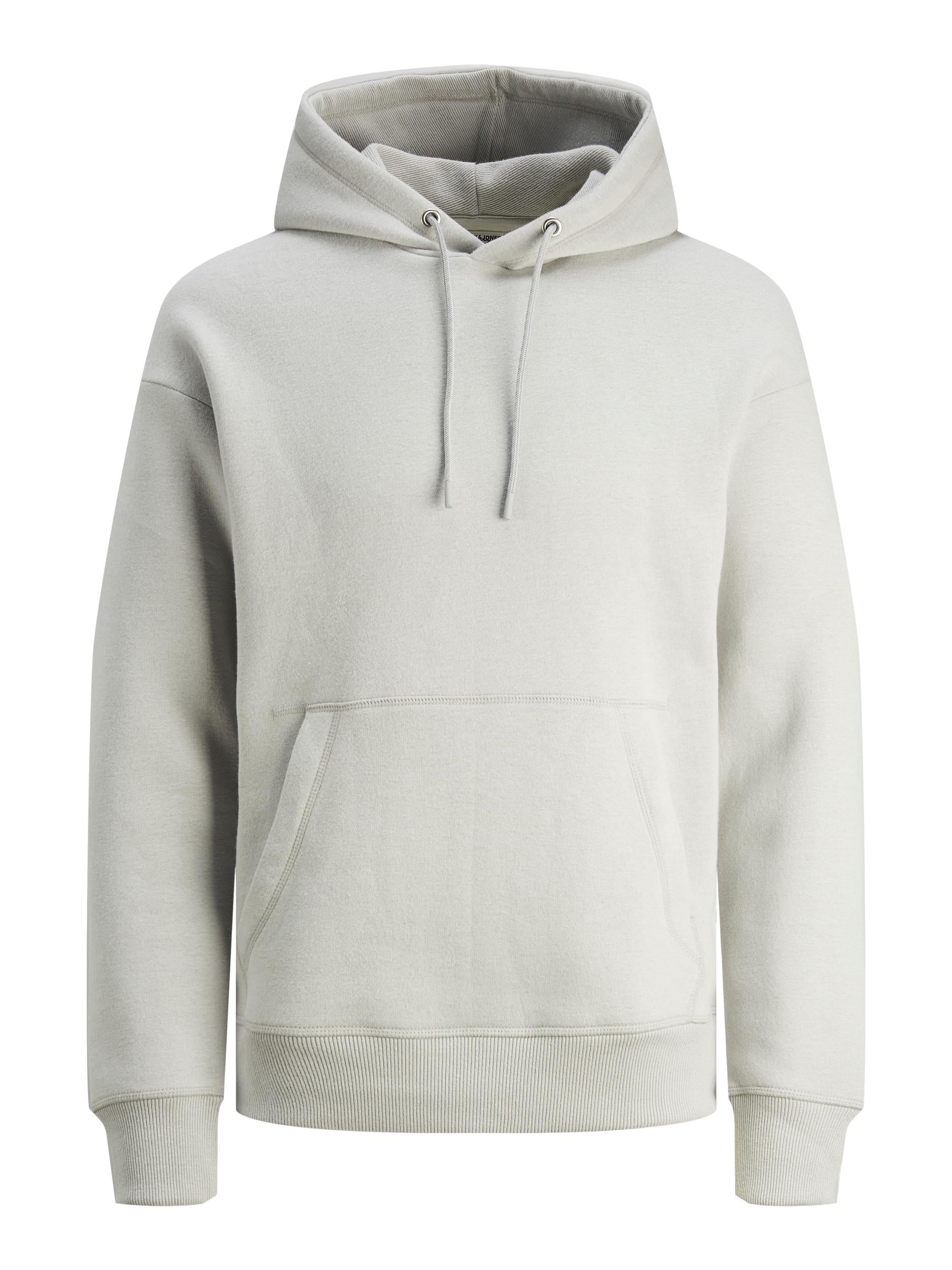 Men's Classic Twill Sweat Hood-High Rise-Ghost Front View