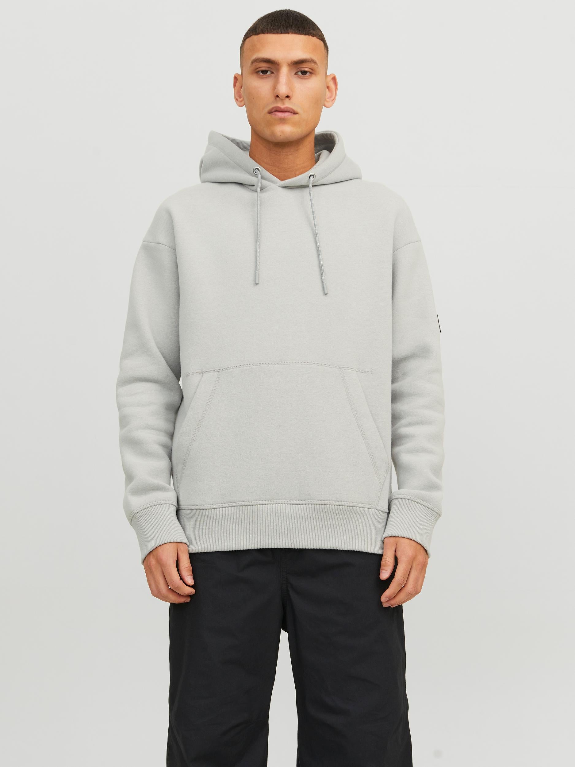 Men's Classic Twill Sweat Hood-High Rise-Front View