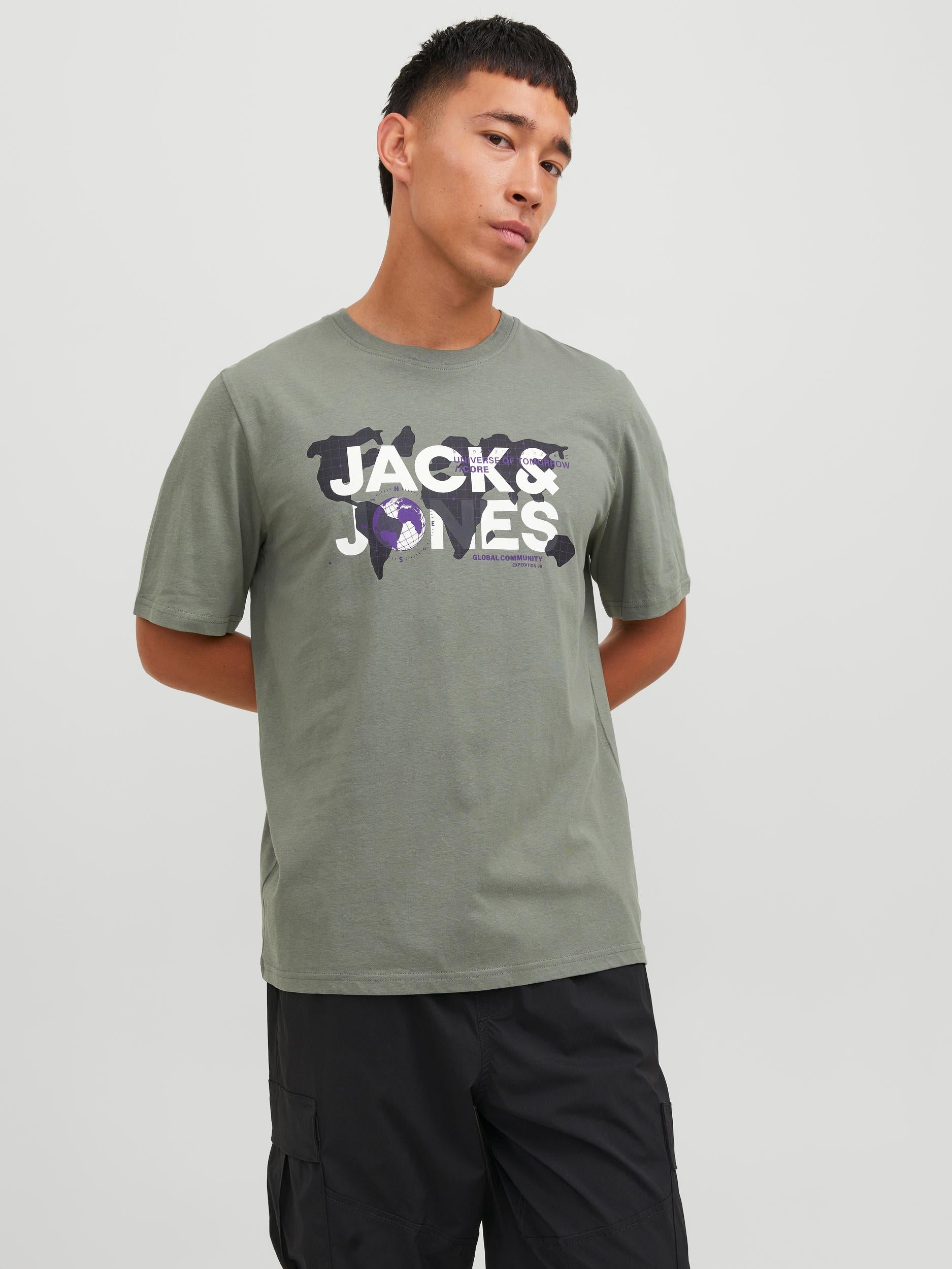Men's Dust Tee Short Sleeve Crew Neck-Agave Green-Front View