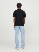 JACK JONES ORIGINALS Vesterbro Picture Tee Short Sleeve Crew Neck-Black Bright White view 36