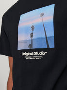 JACK JONES ORIGINALS Vesterbro Picture Tee Short Sleeve Crew Neck-Black Black view 37