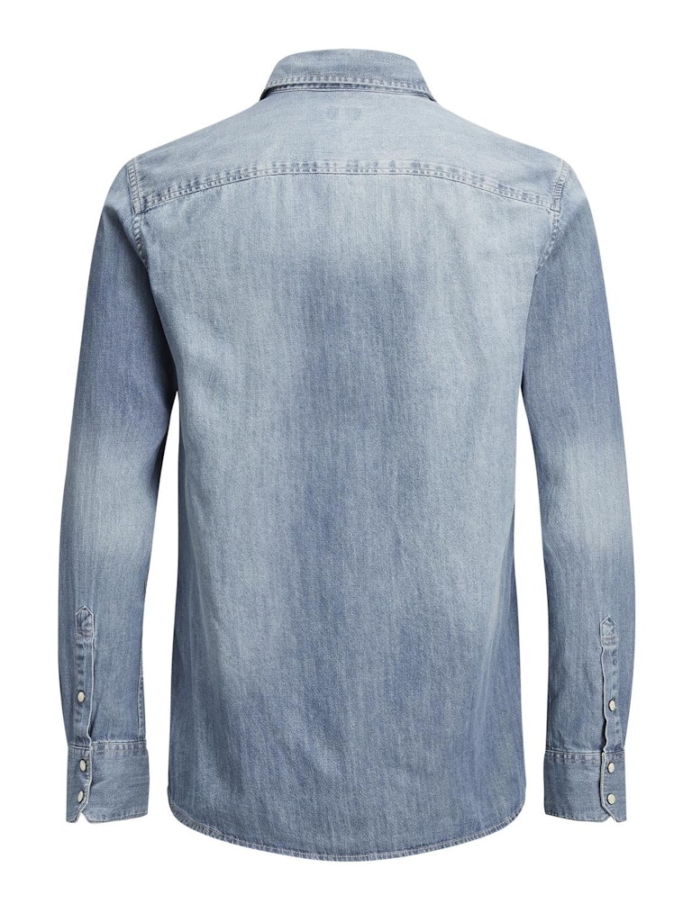 Men's Sheridan Medium Blue Denim Shirt-Back View
