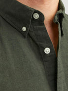 JACK & JONES Oxford Forest Night Shirt Forest Night side view
