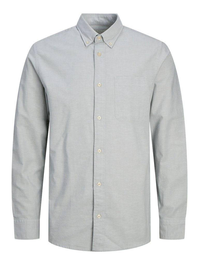 JACK JONES PREMIUM Brook Oxford Shirt Long Sleeve-Lily Pad Lily Pad side view