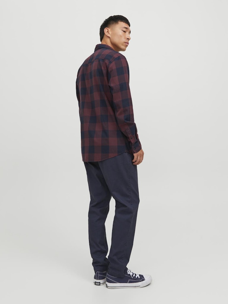 JACK & JONES Gingham Twill Port Royale Shirt Port Royale detail view