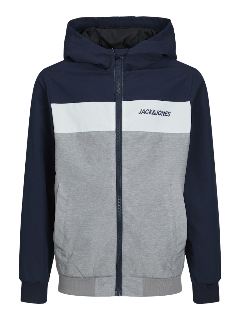 Rush Blocking Hood Bomber Junior-Navy Blazer-Ghost Front View