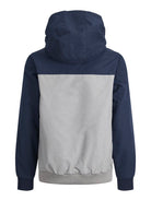 Jack Jones Youths Rush Blocking Hood Bomber Junior-Navy Blazer Navy Blazer back view