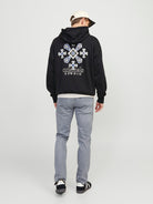 JACK & JONES Mike 811 Relaxed Tapered Fit Grey Denim Jeans GREY DENIM detail view