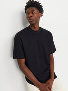 JACK & JONES Urban Edge Black Tee Black model front view