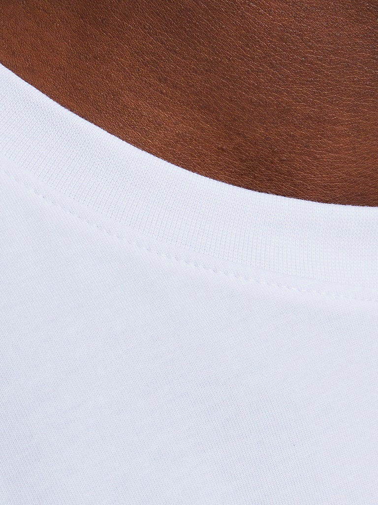 Men's Urban Edge Tee Short Sleeve O-Neck-White-Neck View