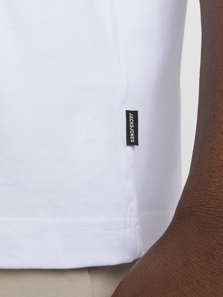 Men's Urban Edge Tee Short Sleeve O-Neck-White-Tab Logo View