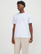 JACK & JONES Urban Edge Tee Short Sleeve O-Neck-White White front view