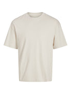 JACK & JONES Urban Edge Tee Short Sleeve O-Neck-Moonbeam Moonbeam flat front view