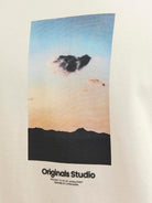 Men's Vesterbro Picture Tee Short Sleeve Crew Neck-Moonbeam-Close Up View
