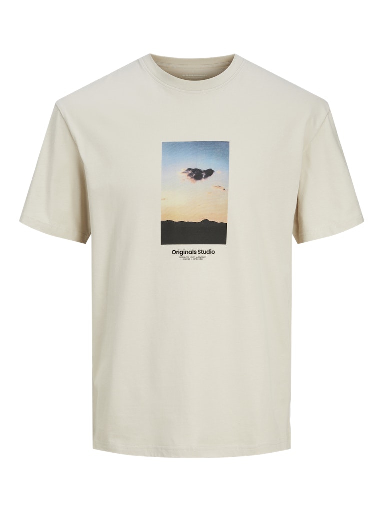 JACK JONES ORIGINALS Vesterbro Picture Tee Short Sleeve Crew Neck-Black Fairy Tale view 30