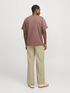 JACK JONES ORIGINALS Vesterbro Tee Short Sleeve Crew Neck-Deep Taupe Deep Taupe detail view