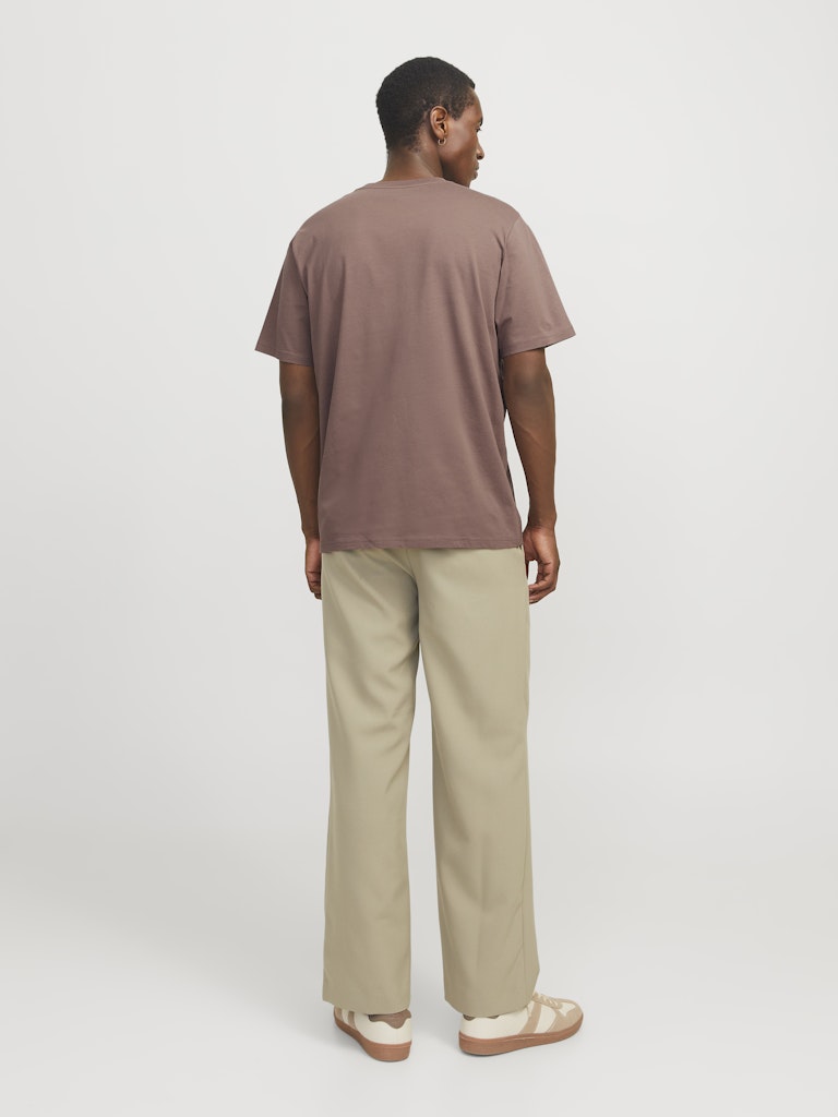 JACK JONES ORIGINALS Vesterbro Tee Short Sleeve Crew Neck-Deep Taupe Deep Taupe detail view