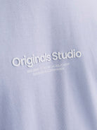 JACK JONES ORIGINALS Vesterbro Tee Short Sleeve Crew Neck-Cosmic Sky Cosmic Sky side view