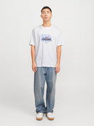 JACK JONES ORIGINALS Vesterbro Picture Tee Black close up view