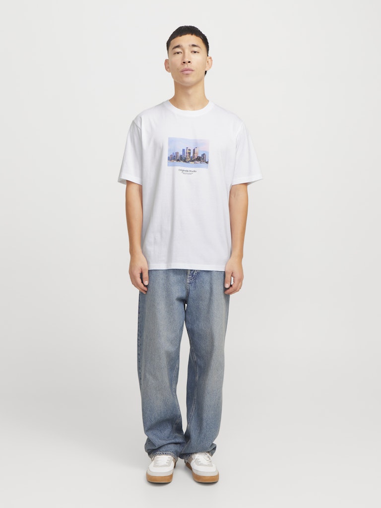 JACK JONES ORIGINALS Vesterbro Picture Tee Black close up view